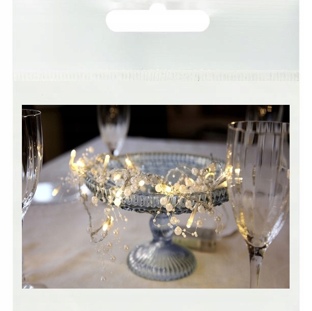 

Girlanda z perełkami. Lampki 20 Led na baterie