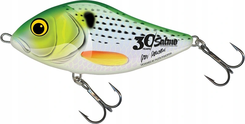 Wobler Salmo Slider 12cm Holo Green Striper limit QSD374