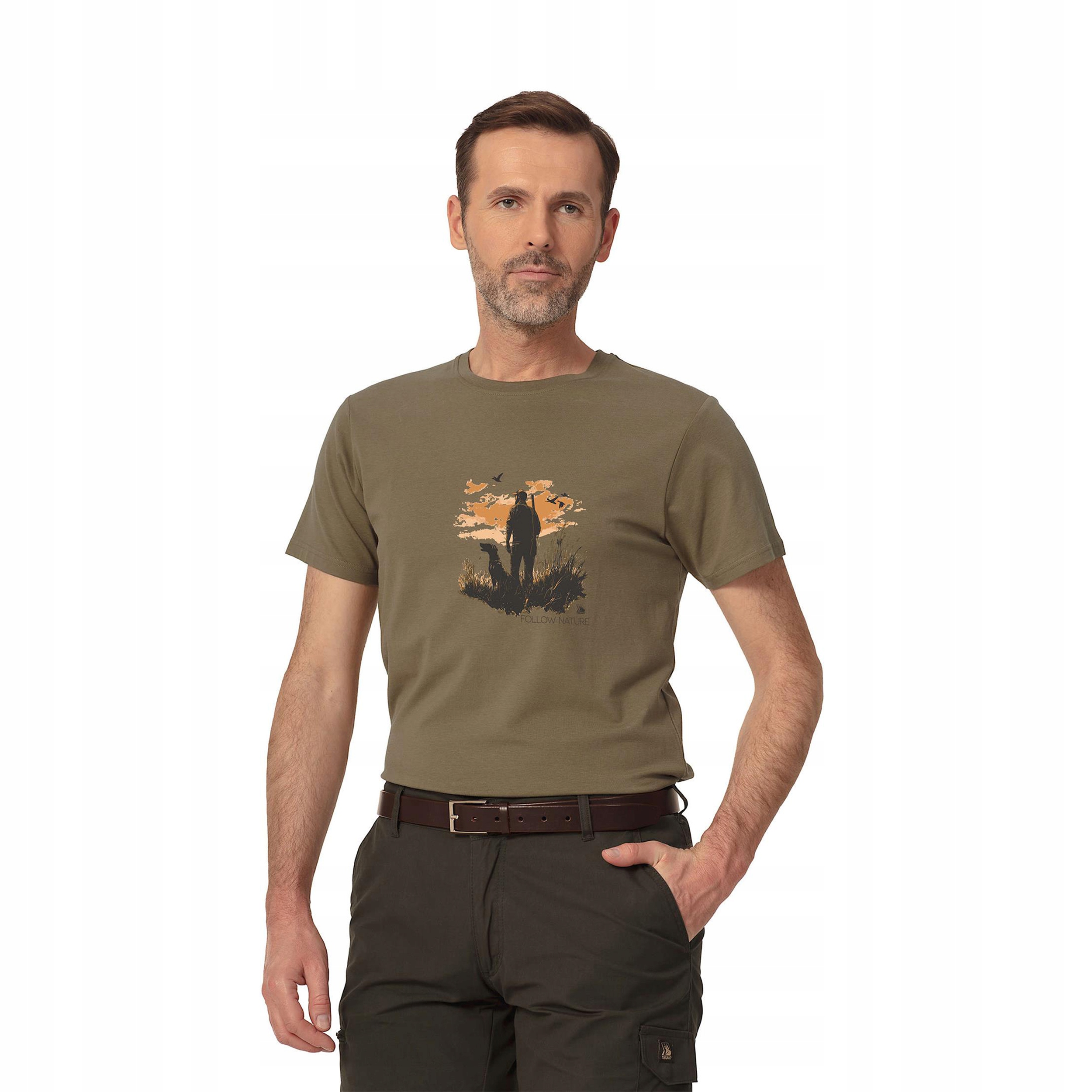 Koszulka męska t-shirt Tagart Fnt Hunter beżowa 4XL