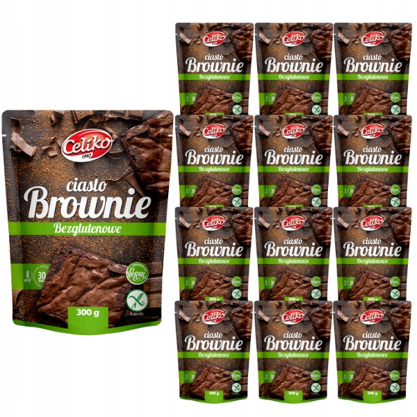 Levně Celiko 10x Bezlepková směs těsta Brownie 300 g