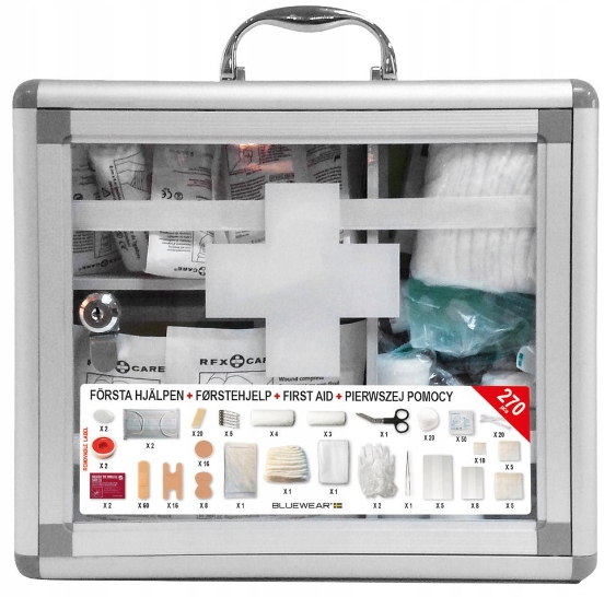 APTECZKA PIERWSZEJ POMOCY FIRST AID 270 ELEMENTÓW