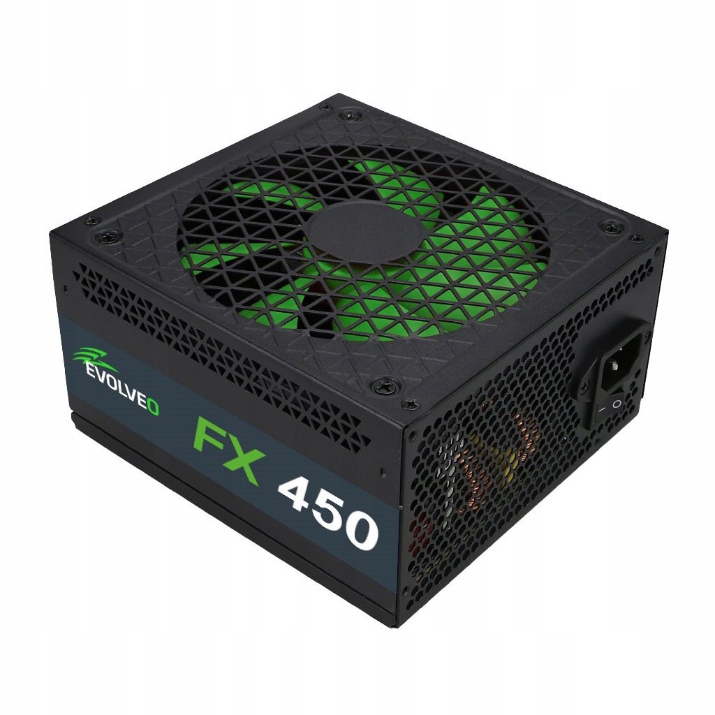 Evolveo Fx 450, zdroj 450W Atx, 14cm, 80+, White, 3YRW CZEFX450