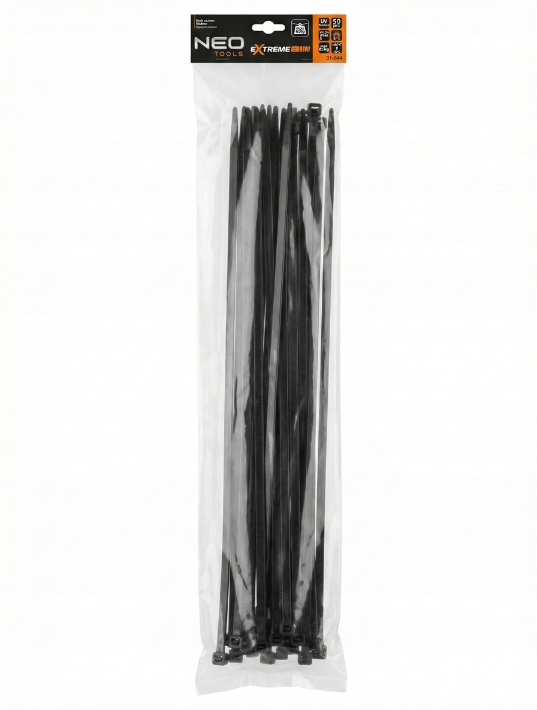 Opaski zaciskowe Extreme 9.0 x 650mm czarne 50 szt. Neo
