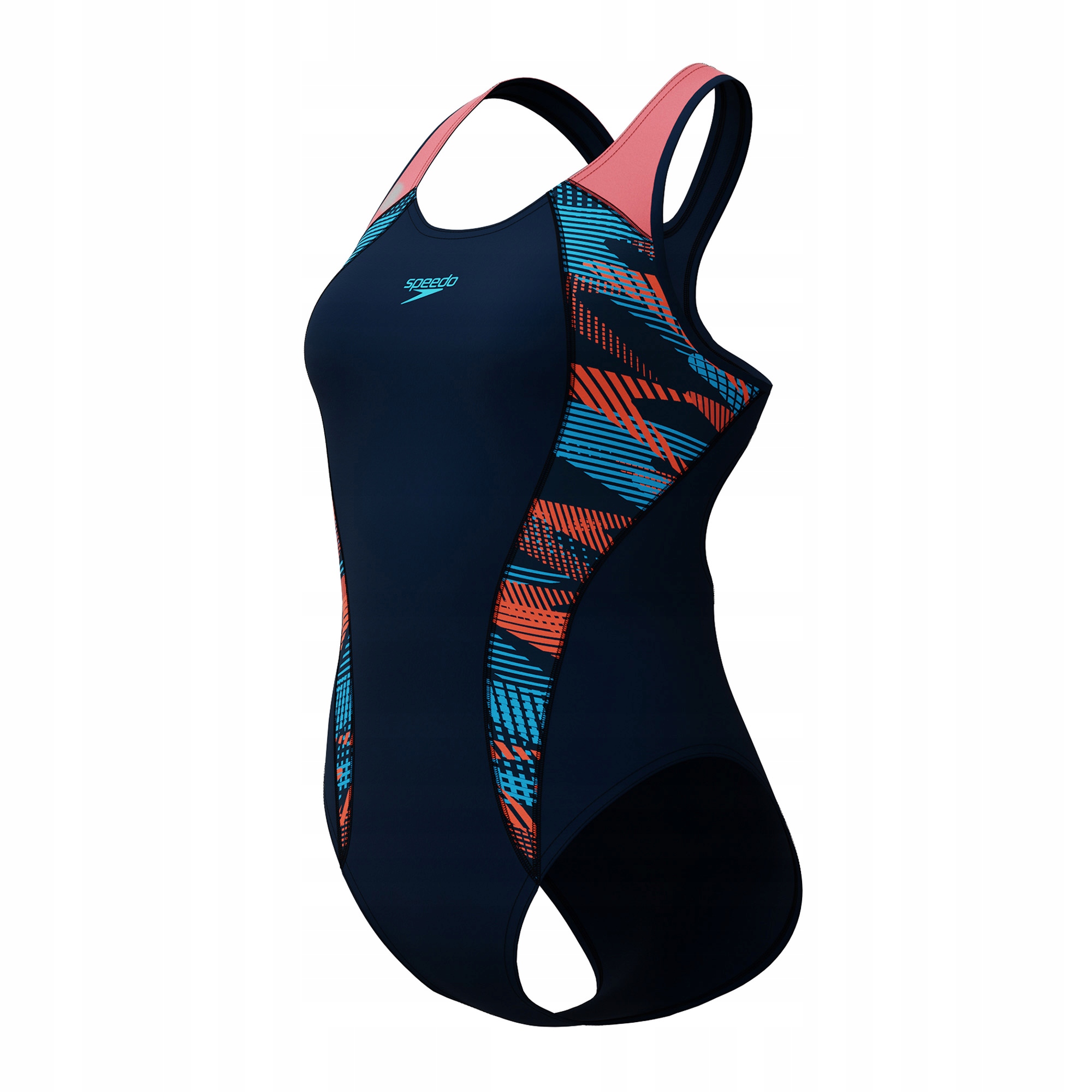 Strój pływacki jednoczęściowy damski Speedo Placement Laneback navy 40