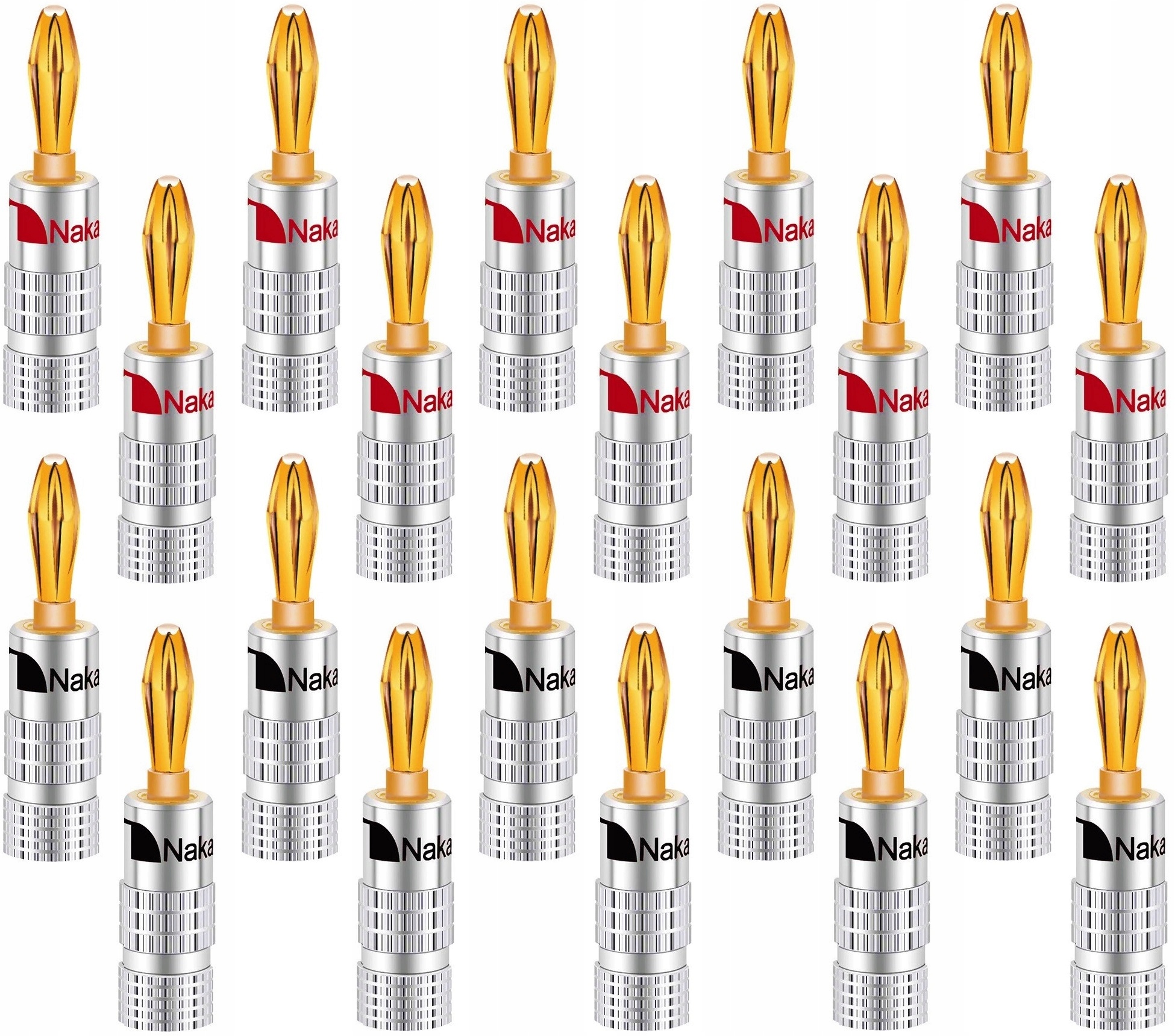 Banánkové Reproduktorové Zástrčky Nakamichi Hq Gold 20 Ks