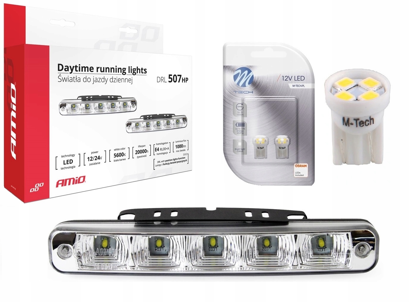 

Światła Dzienne Drl 507HP 19CM Plus Led Osram W5W
