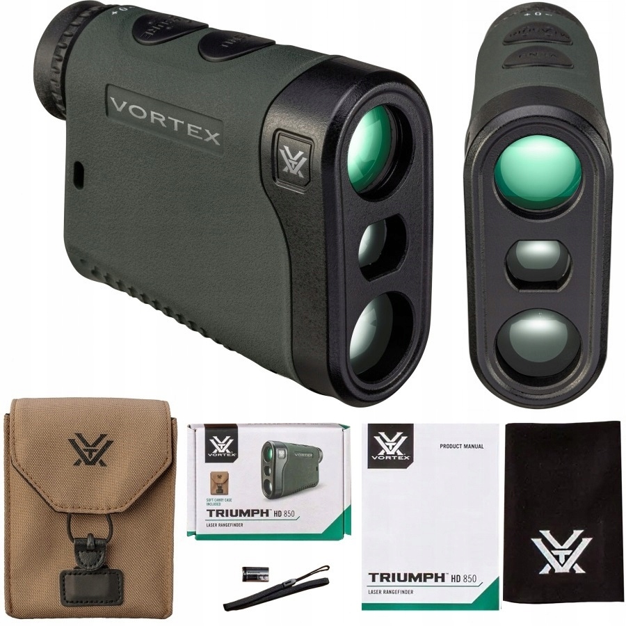 Dalmierz Laserowy Vortex Triumph 850 zasięg 770m Hd obiektyw 21mm +dożywotn