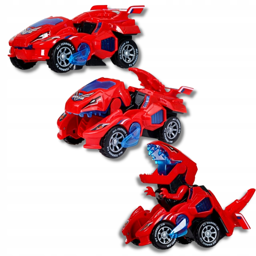 AUTO 2w1 DINOZAUR TRANSFORMUJE LED GRA JEŹDZI Rodzaj pojazdu pojazdy z bajek