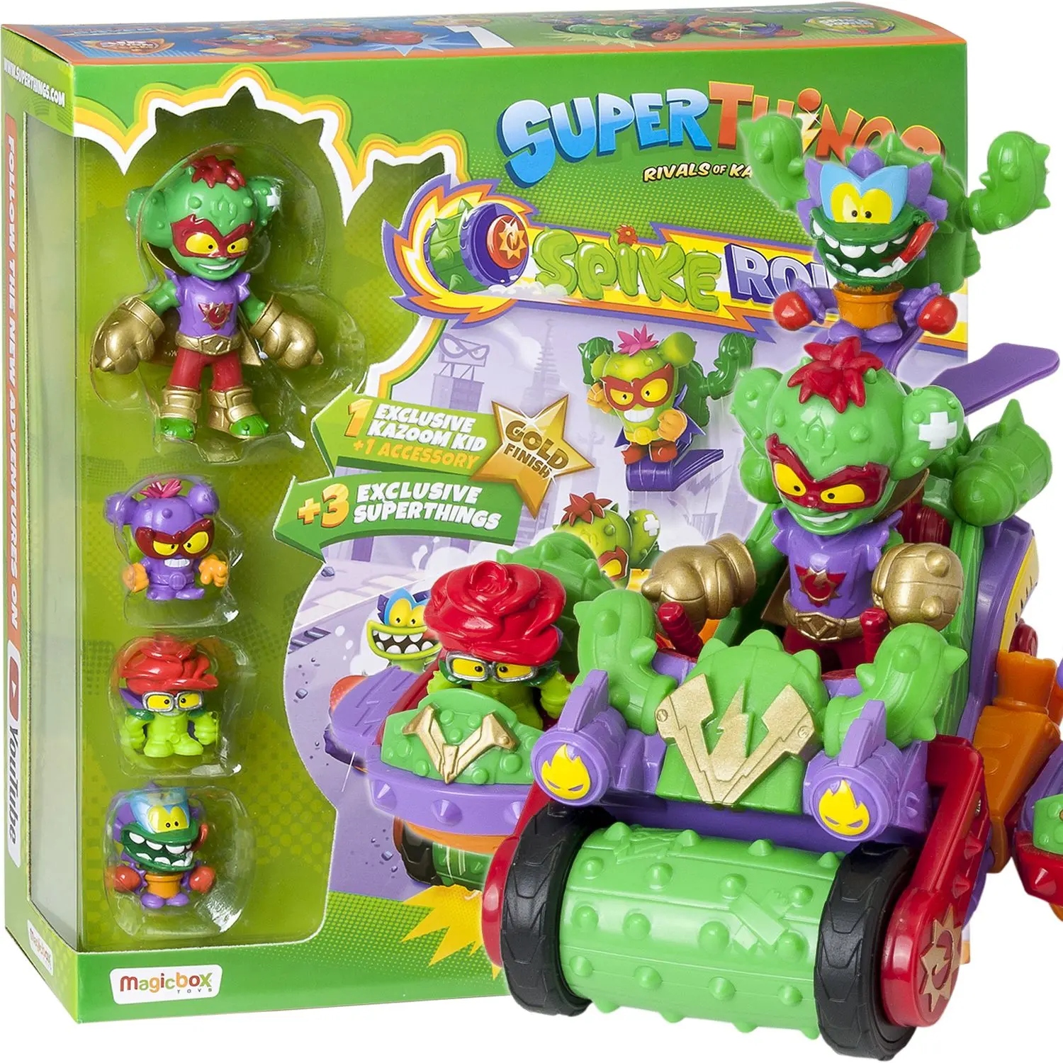 Super Things Kazoom Kid Vehicle Spike Roller Zings