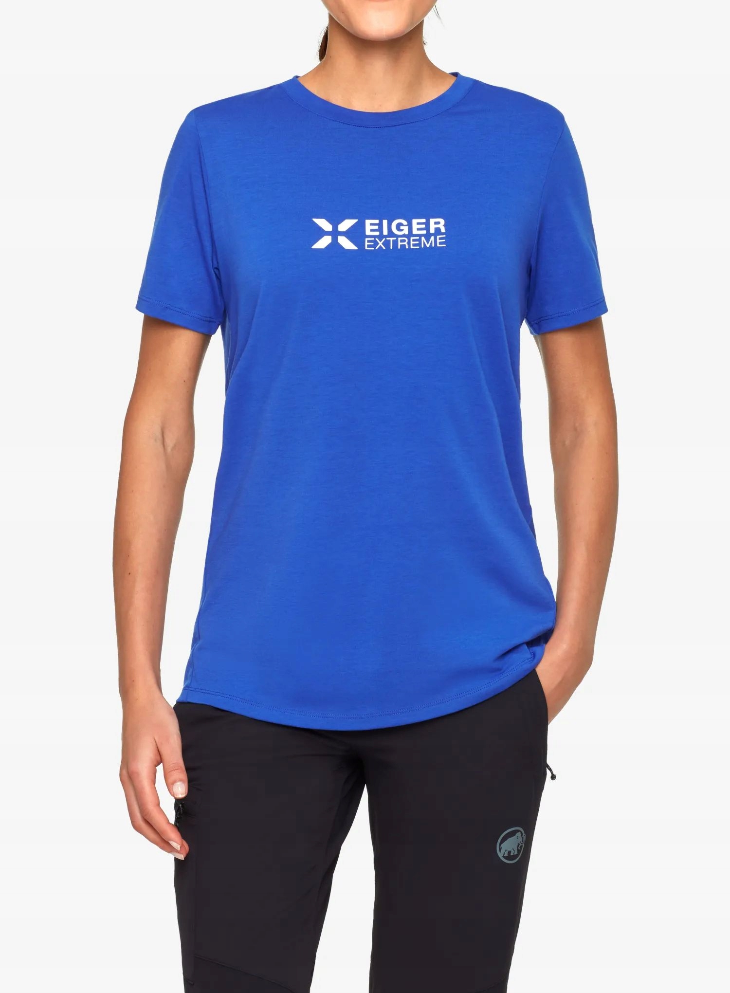 Dámské rychleschnoucí tričko Mammut Eiger Logo T-Shirt eiger blue L