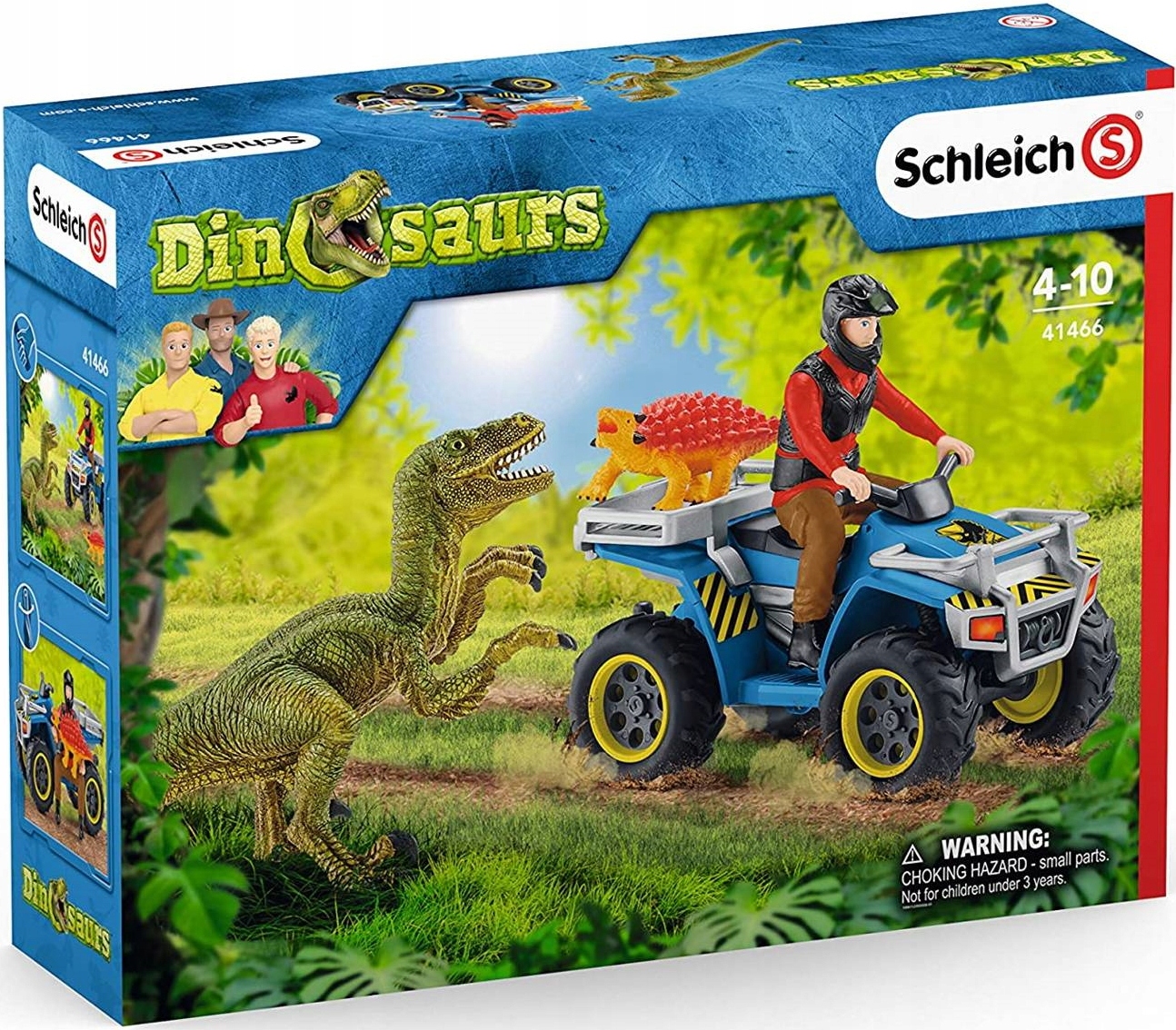 

Schleich 41466 Ucieczka Quadem Welociraptor