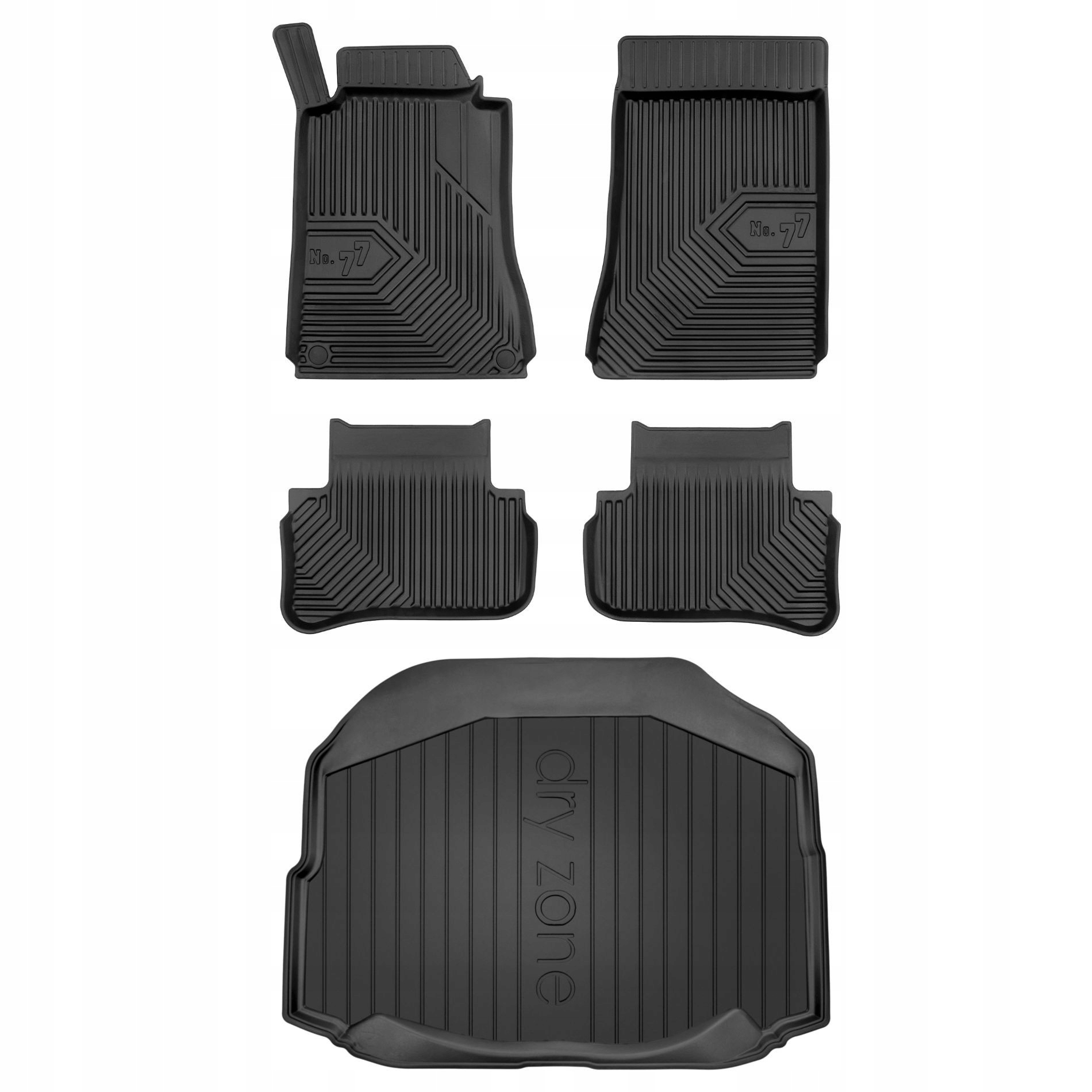 Koberce rohož Mercedes C-trieda W203 2000- Sedan bez nastaviteľnej podlahy