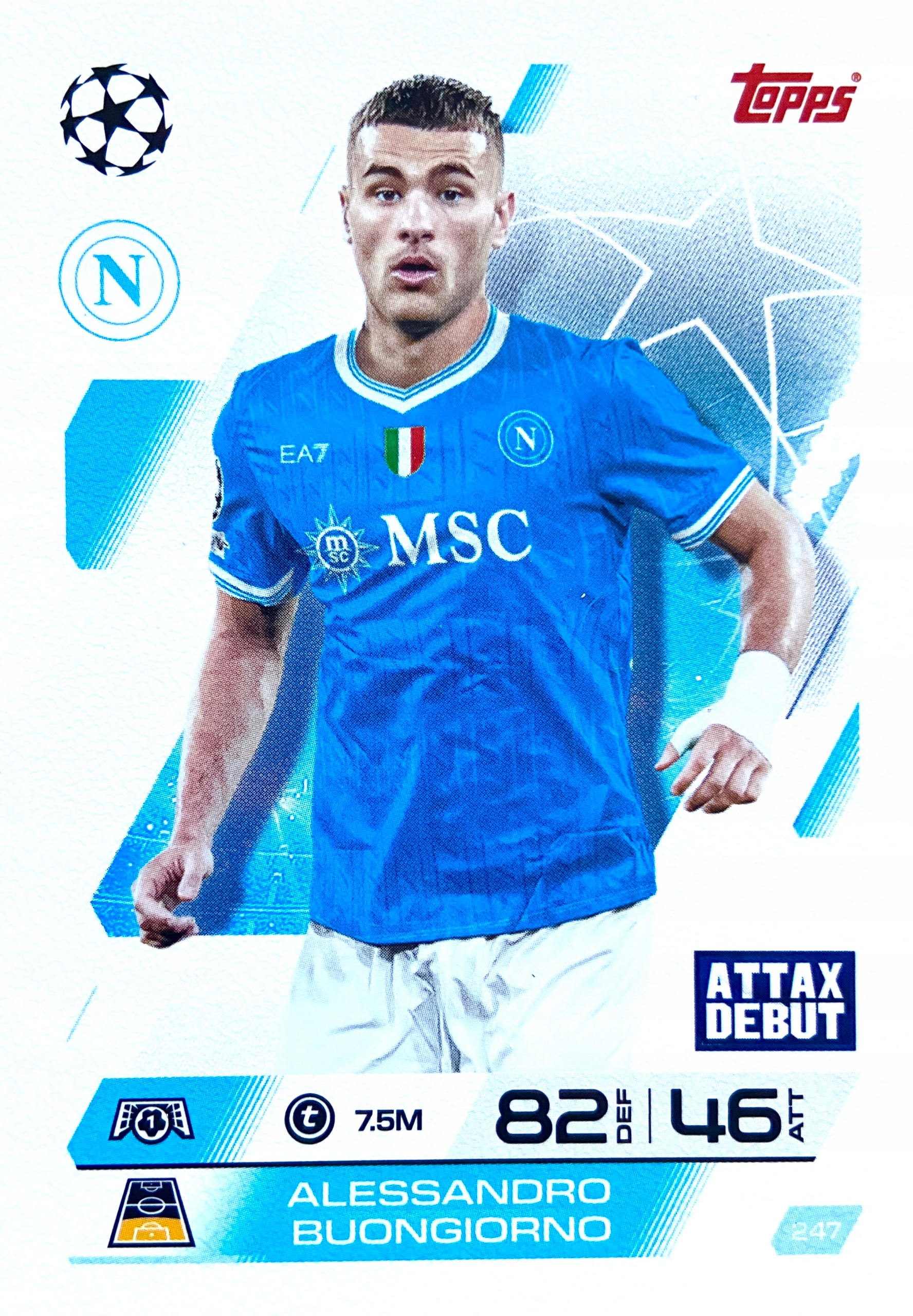 Match Attax Ucl 2025/26 2026 247 Alessandro Buongiorno Napoli