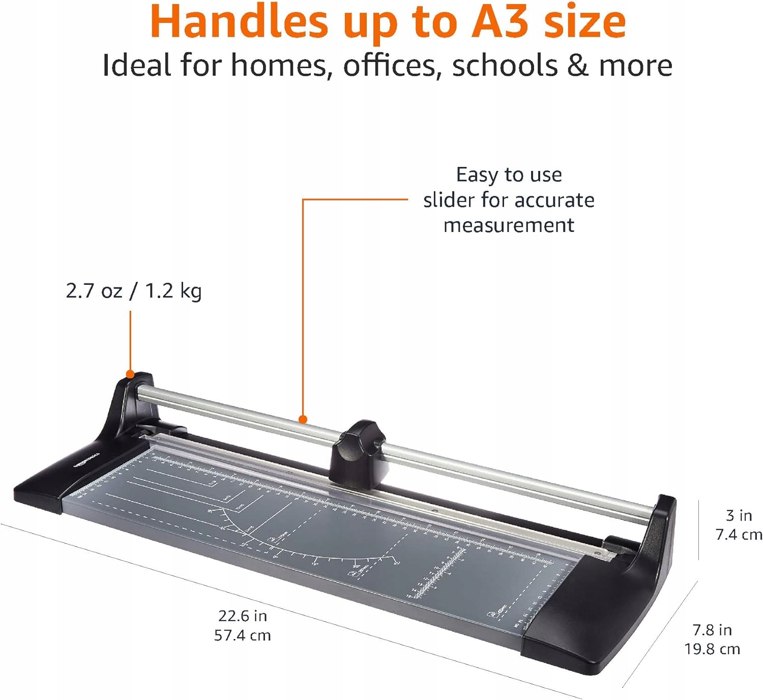 Amazon Basics Obrotowa krajalnica do papieru, gilotyna ręczna A3, DHT-R-002 EAN (GTIN) 810003120045