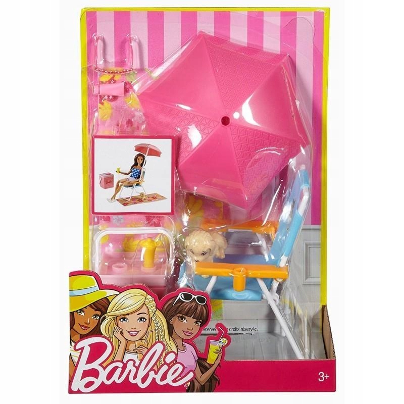 Barbie – Zestaw Akcesoriów Wypoczynkowych DVX49