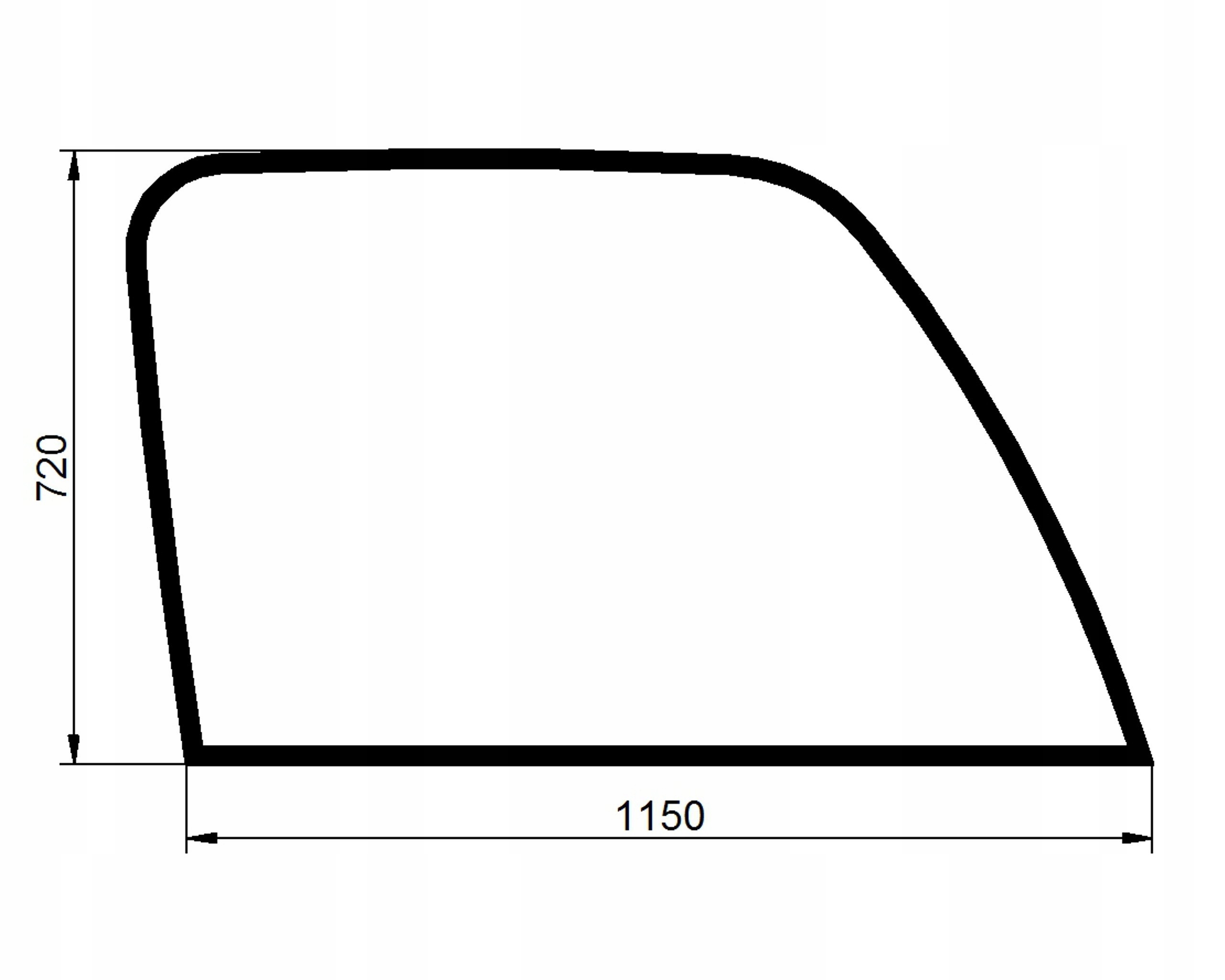 sklo teleskopický nakladač Jcb boční 827/80202