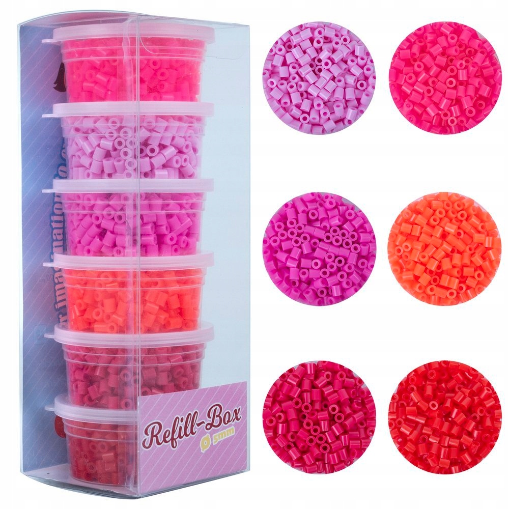 Koraliki do prasowania 6 Odcieni Czerwonego 3000