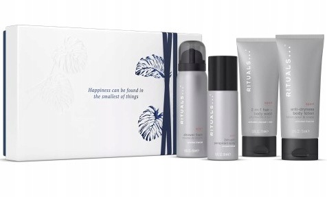Rituals Sport Pianka Dezodorant Żel Balsam Męski Zestaw Dzień Chłopaka
