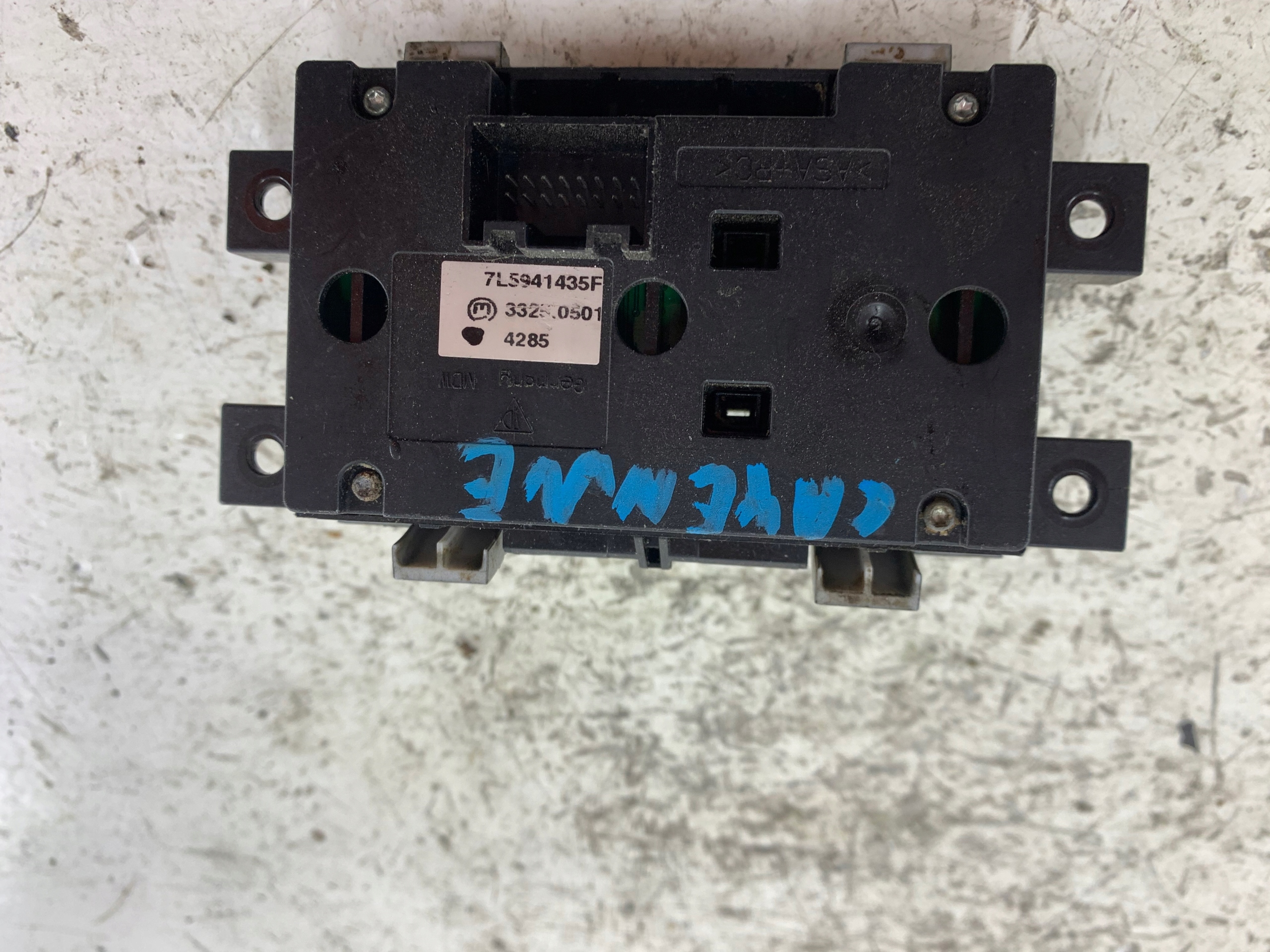 PORSCHE CAYENNE and switch PANEL transmission springing 7L5941435F