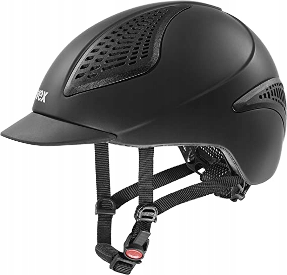 KA249 Kask jeździecki uvex exxential II czarny 52-55 cm regulowany lekki