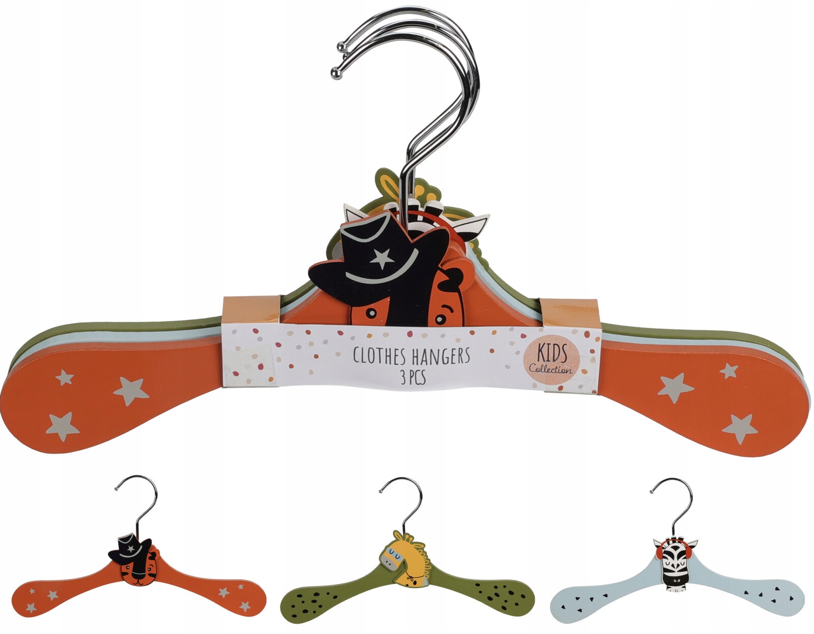 

Wieszaki drewniane dla dzieci 3szt