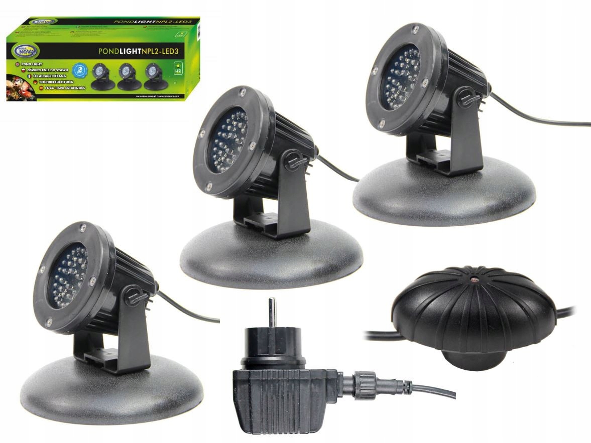 NPL2-LED3 Oświetlenie do stawu 3x2,2w