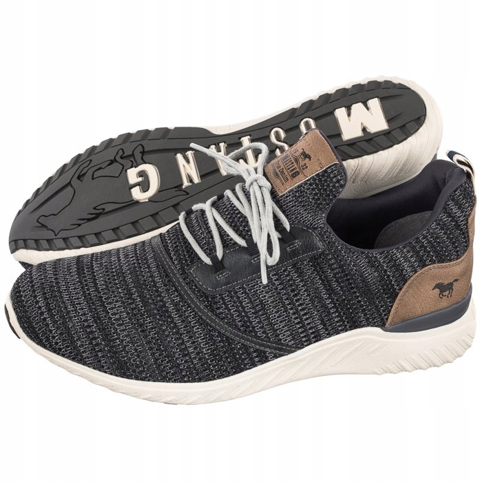 

Buty Męskie Sneakersy Mustang Czarne 50A035