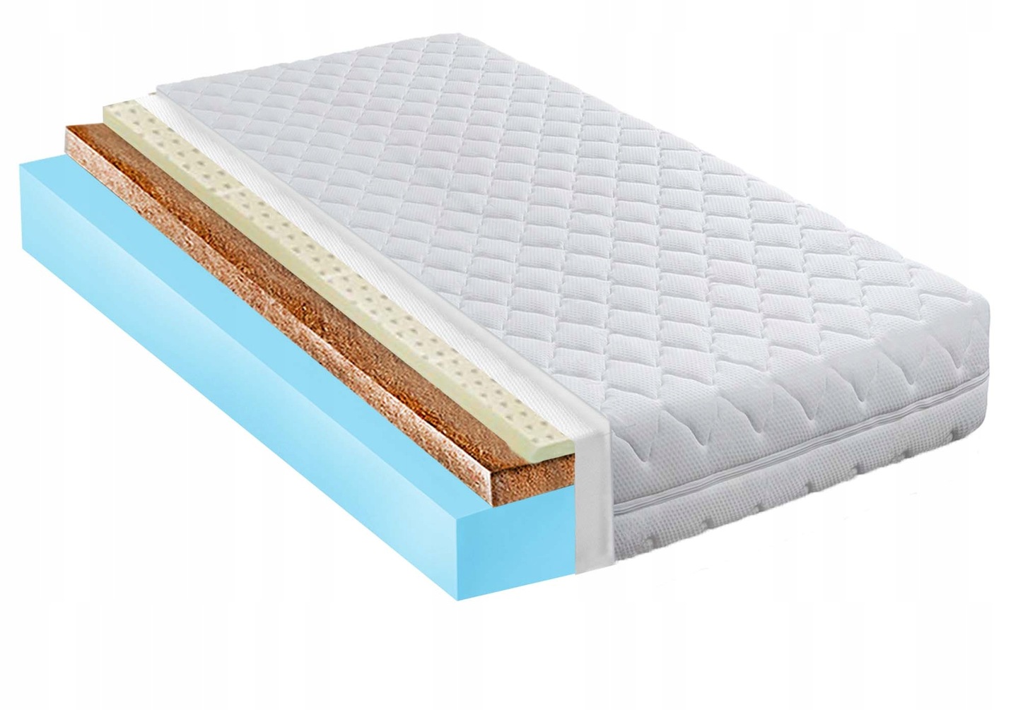90X180 Vysoká Kvalita Matraca S Latexom A Kokosom 20 CM