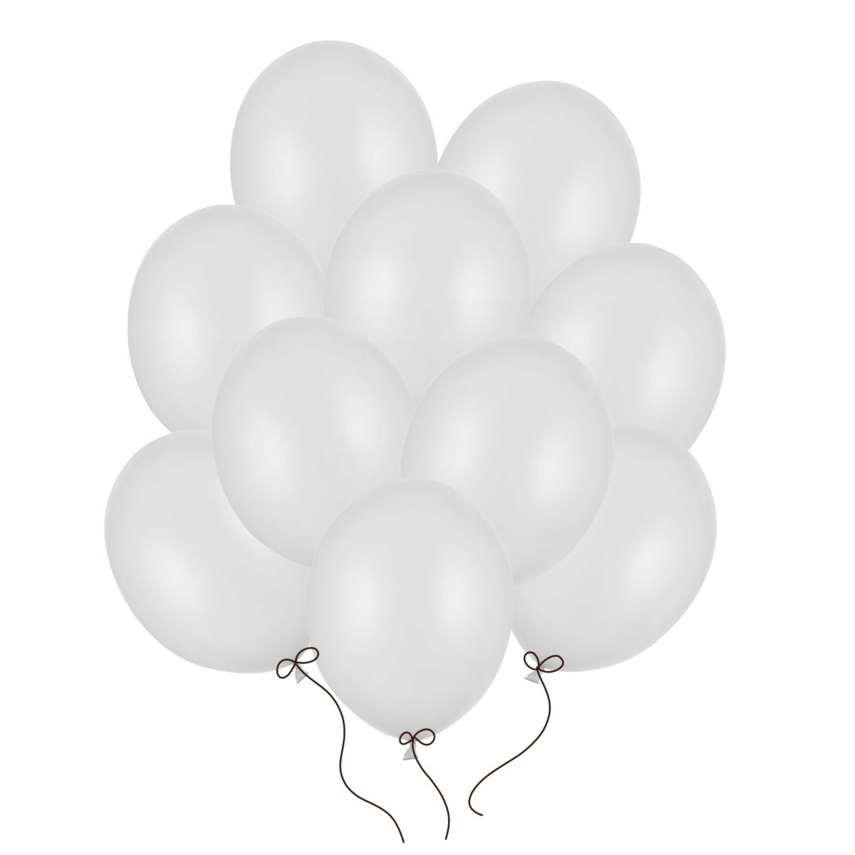 

Balony Białe metaliczne Mocne 27cm 100szt