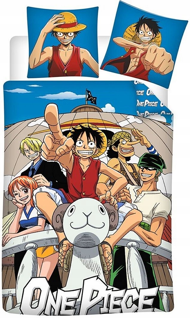 BLESS　Onepiece POŚCIEL ONE PIECE MONKEY D. LUFFY POŚCIEL MANGA POŚCIEL