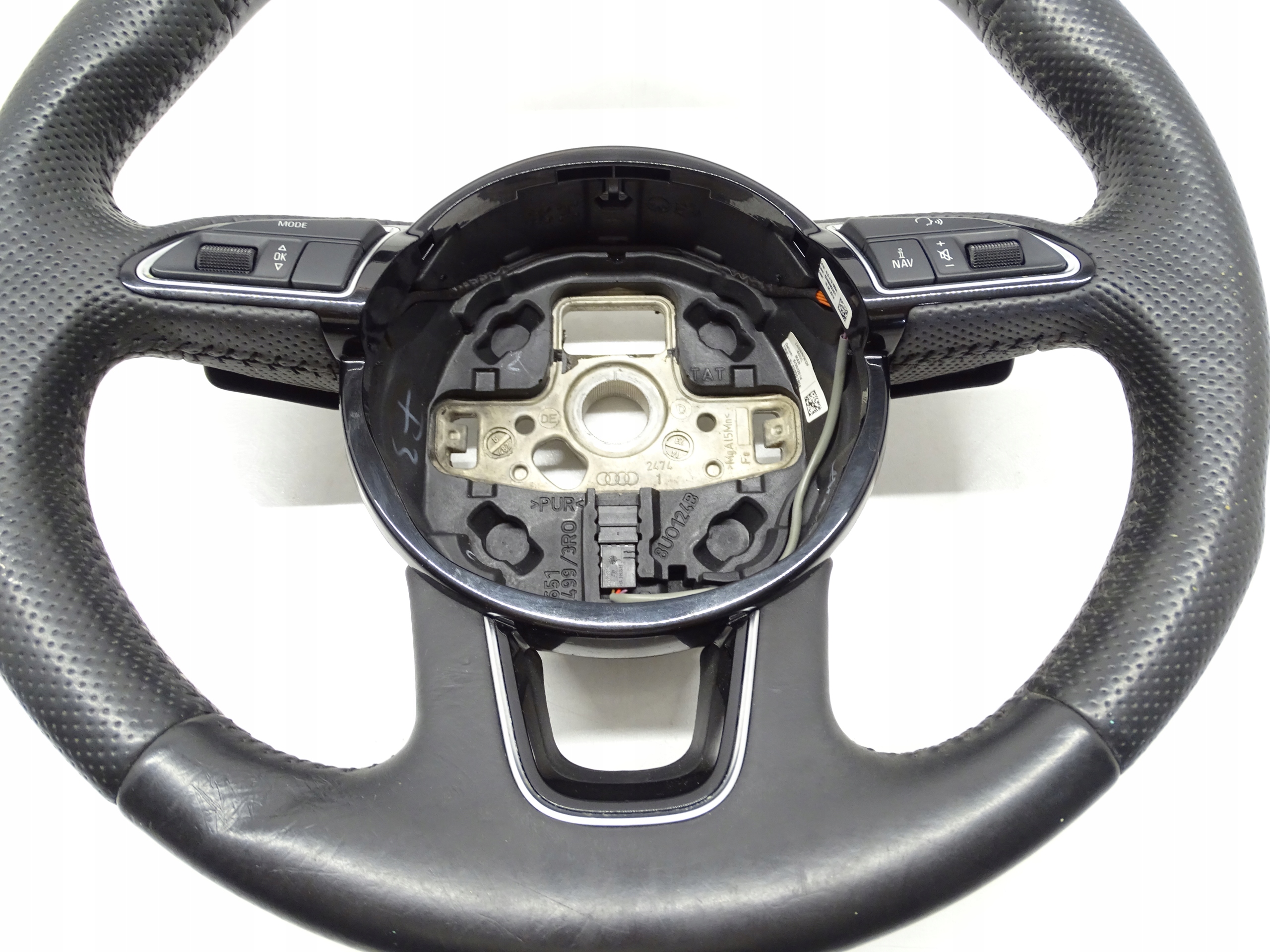 steering wheel, PIKOWANA leather MULTI MULTIFUNKCJA with shifting AUDI Q7 4L 4L0419689A