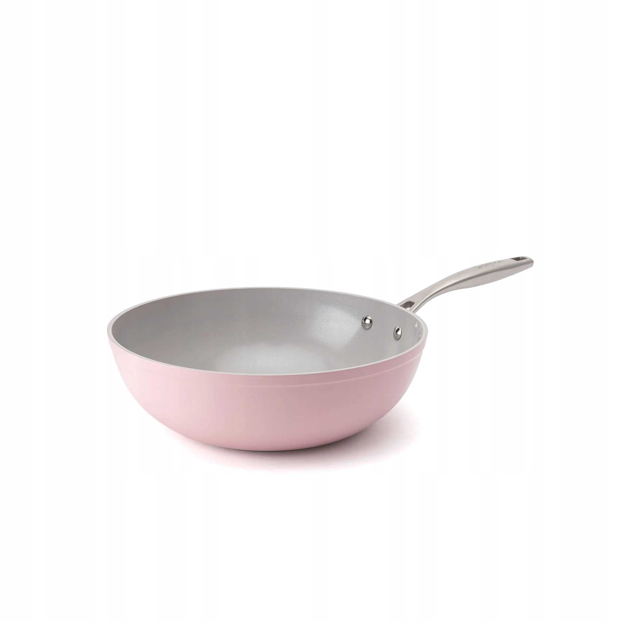 Elmich Nepřilnavá keramická pánev wok Zen Ø 28 cm růžová