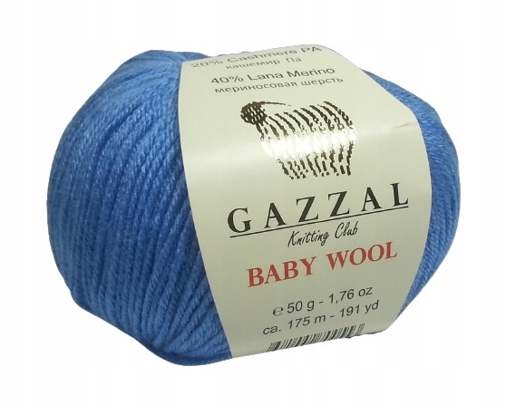 Gazzal Baby Wool 813 niebieski