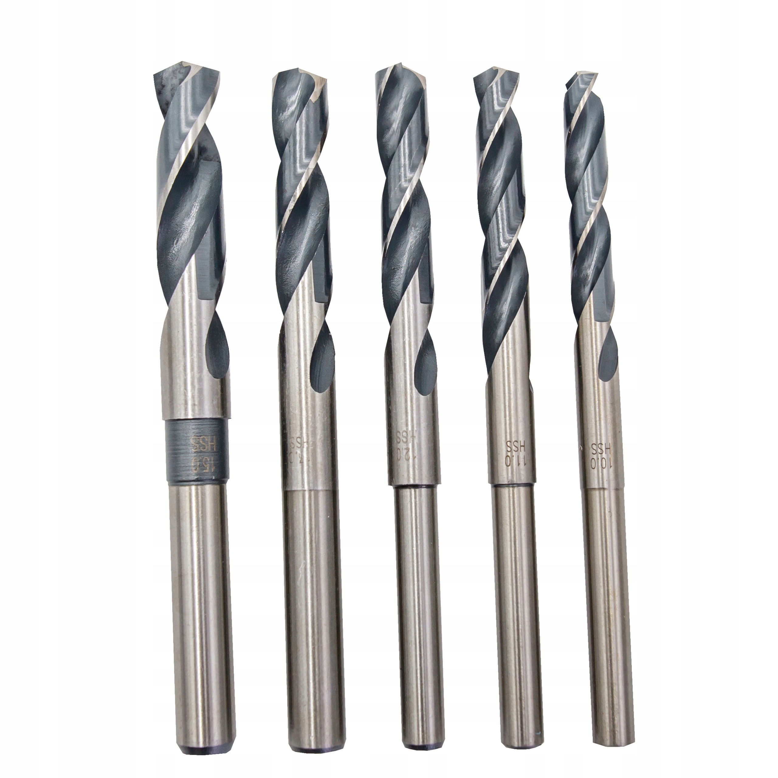 ZESTAW WIERTEŁ DO METALU HSS 10-15 mm - 5 sztuk Marka Promo