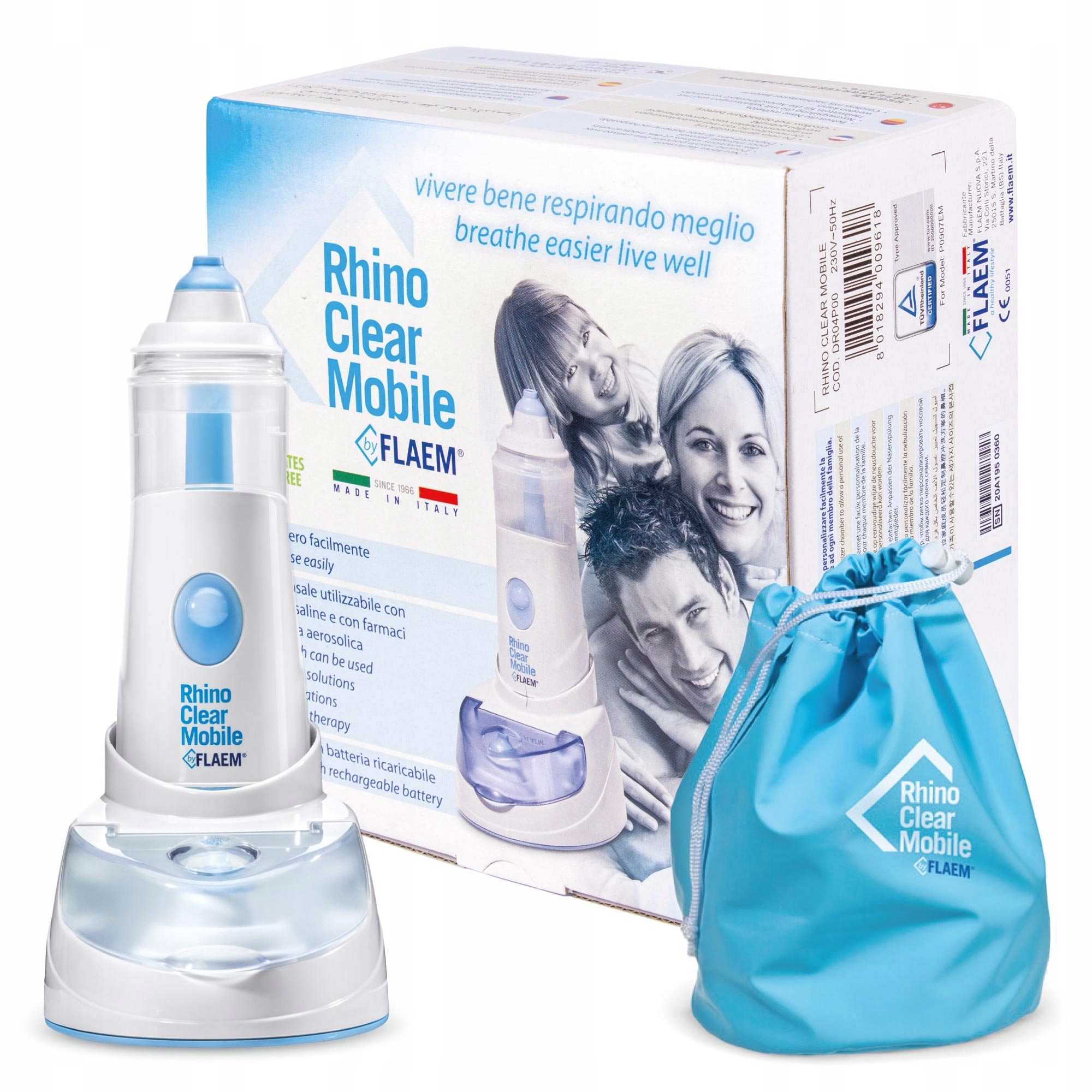 Uniwersalny Oczyszczacz Irygator Do Nosa I Zatok Flaem Rhino Clear Mobile