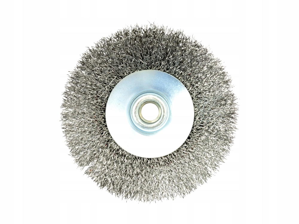 SZCZOTKA DRUCIANA BOCZNA 115 mm DRUT STALOWY KARBOWANY GWINT M14 Marka Geko