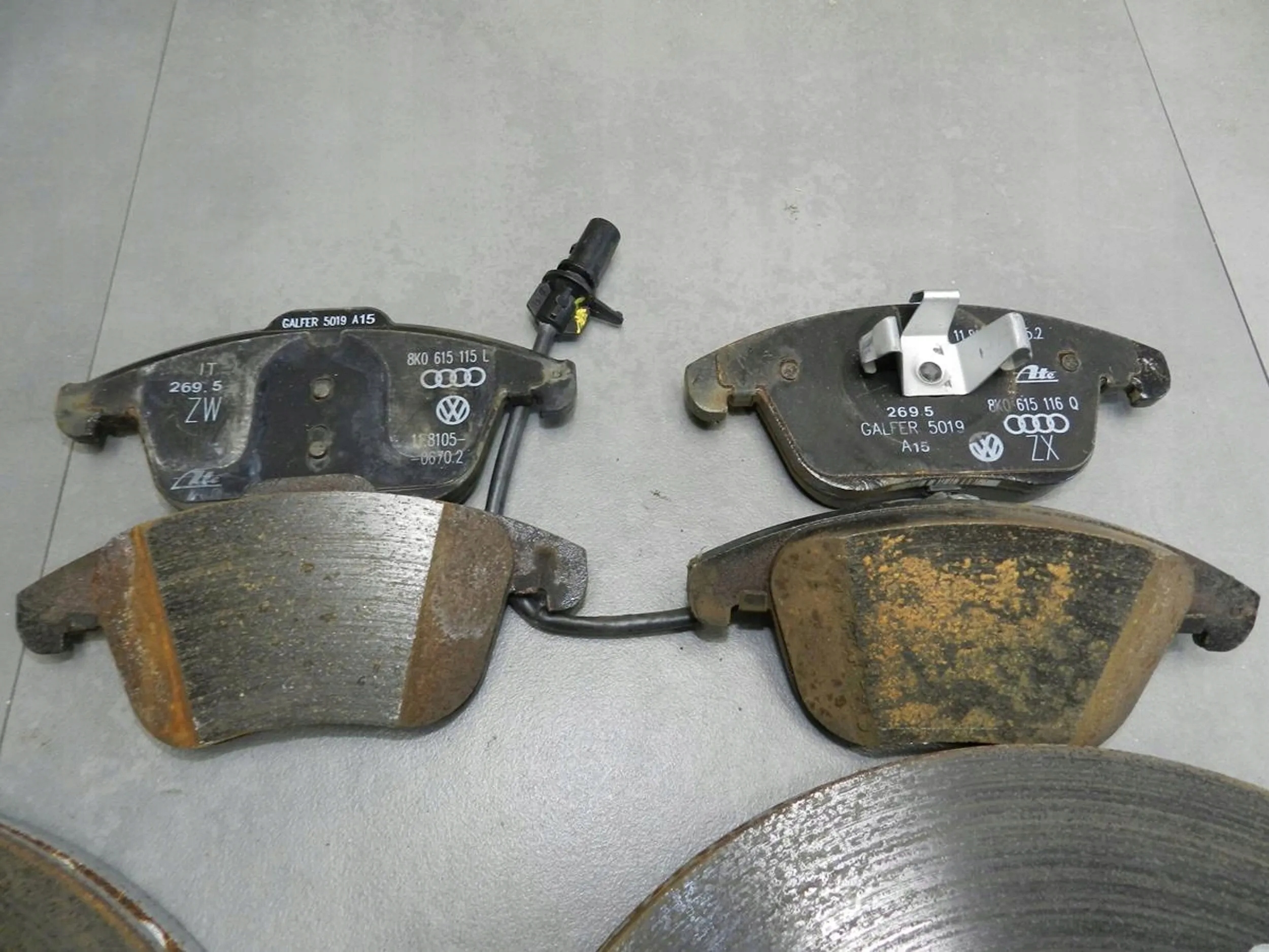 AUDI A5 8T discs plates front 8K0615301