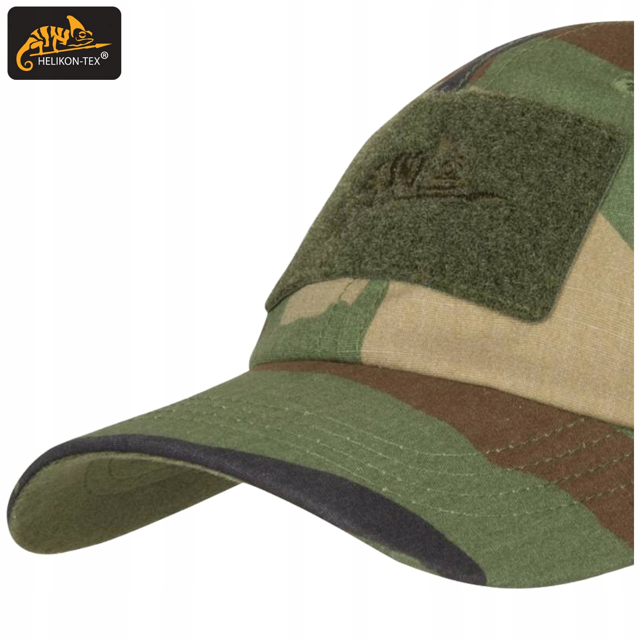 Czapka z Daszkiem Helikon Baseball Cap Rip-Stop Velcro US Woodland Marka Helikon-Tex