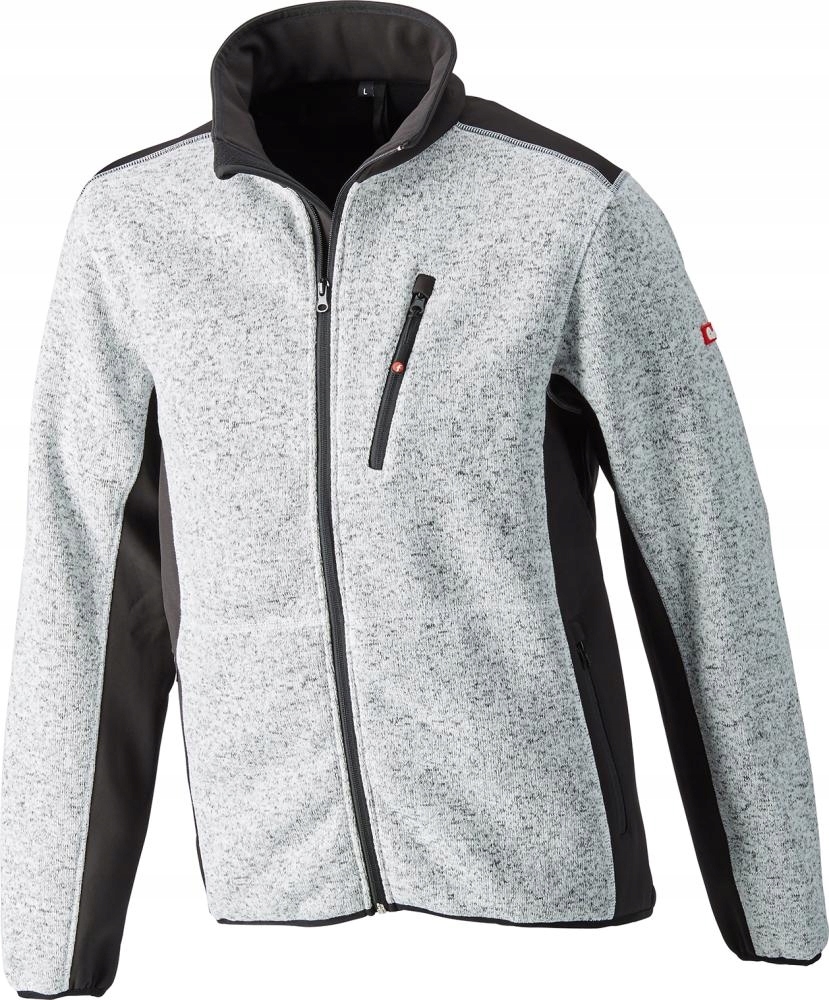 Bunda mikina pletenina/softshell pracovní pánská 2XL světle šedá/černá Fortis
