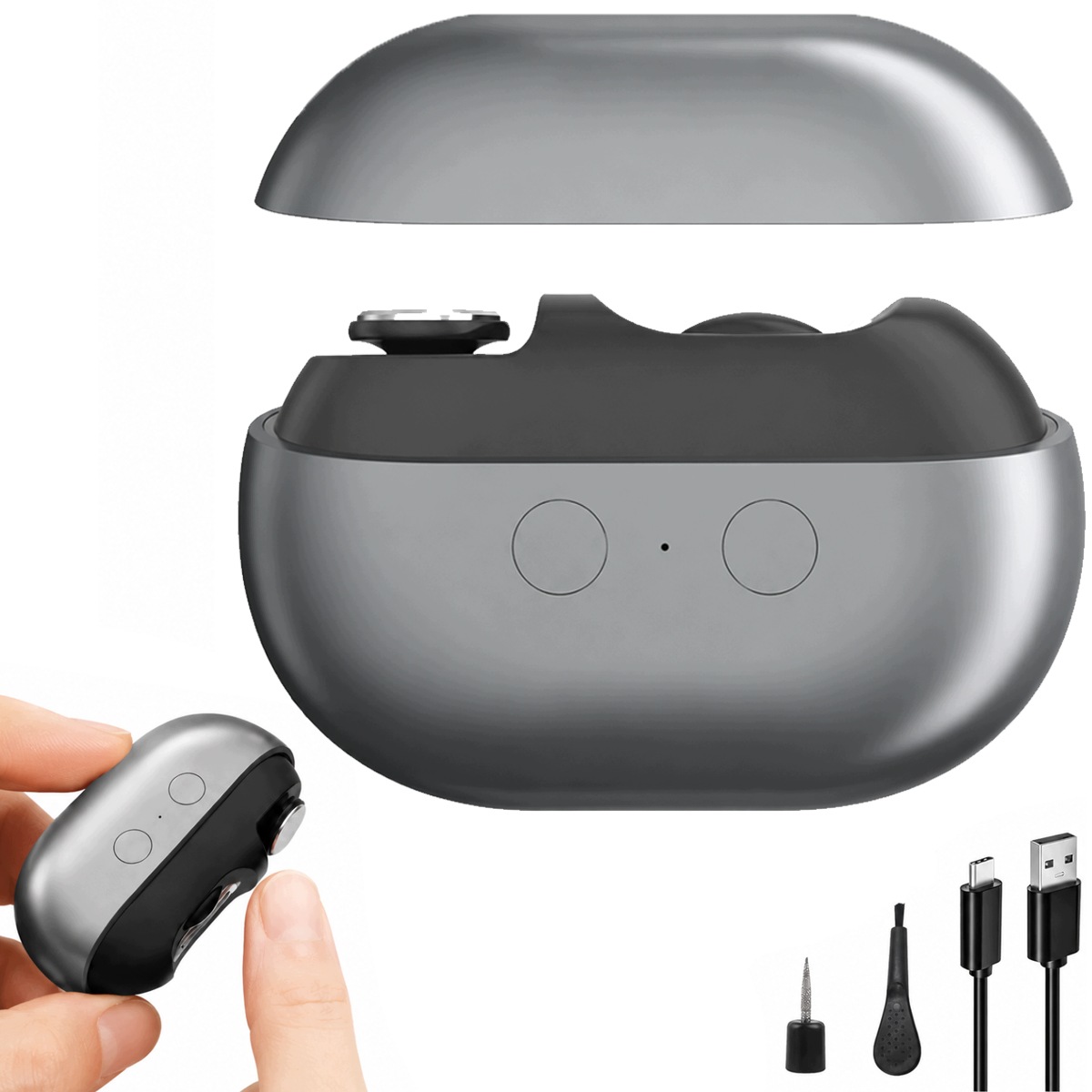 Elektrický Zastřihovač Nehtů 3V1, Bruska, Leštička Pro Seniory