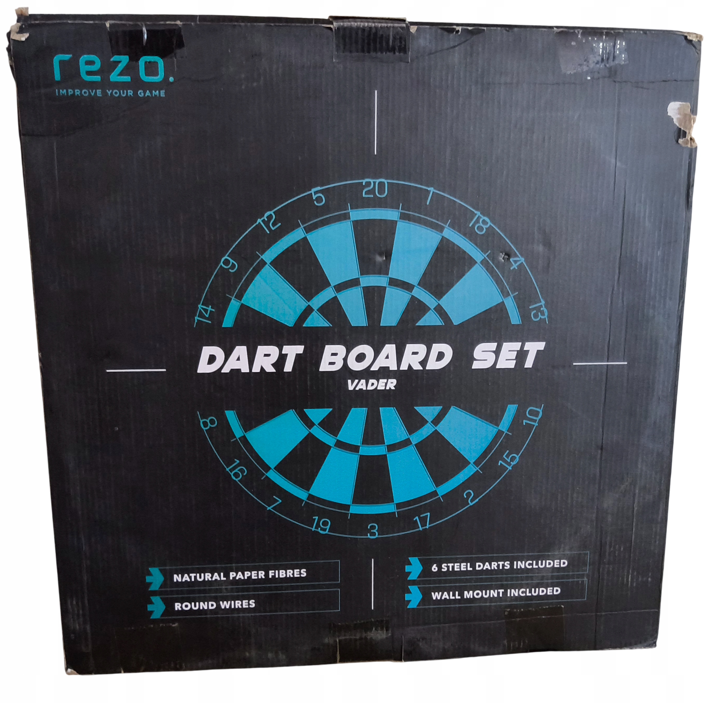 Rezo Vader Dart Board Set Tarcza do Darta 6 Rzutek Zestaw