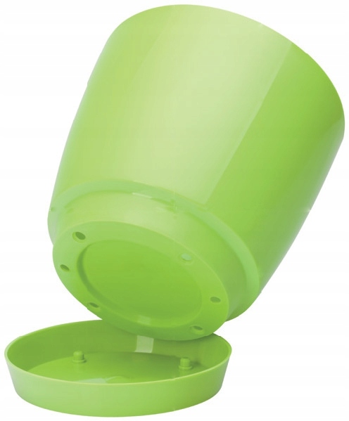 Doniczka Toscana okrągła 22 z podstawkiem Beż Marka Form-Plastic