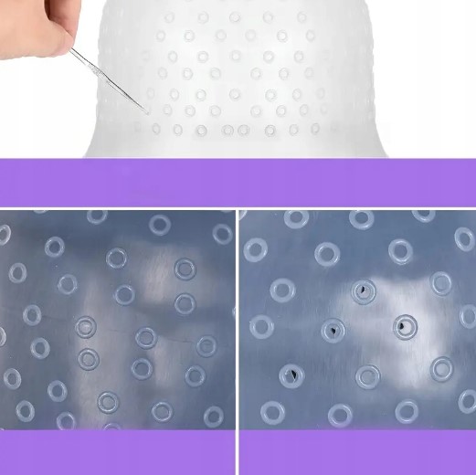 Profesjonalny Czepek SILIKONOWY Szydełkiem Do PASEMEK Wielokrotnego Użytku Typ wielokrotnego użytku