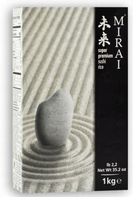 

Ryż do sushi kartonik 1kg. Mirai
