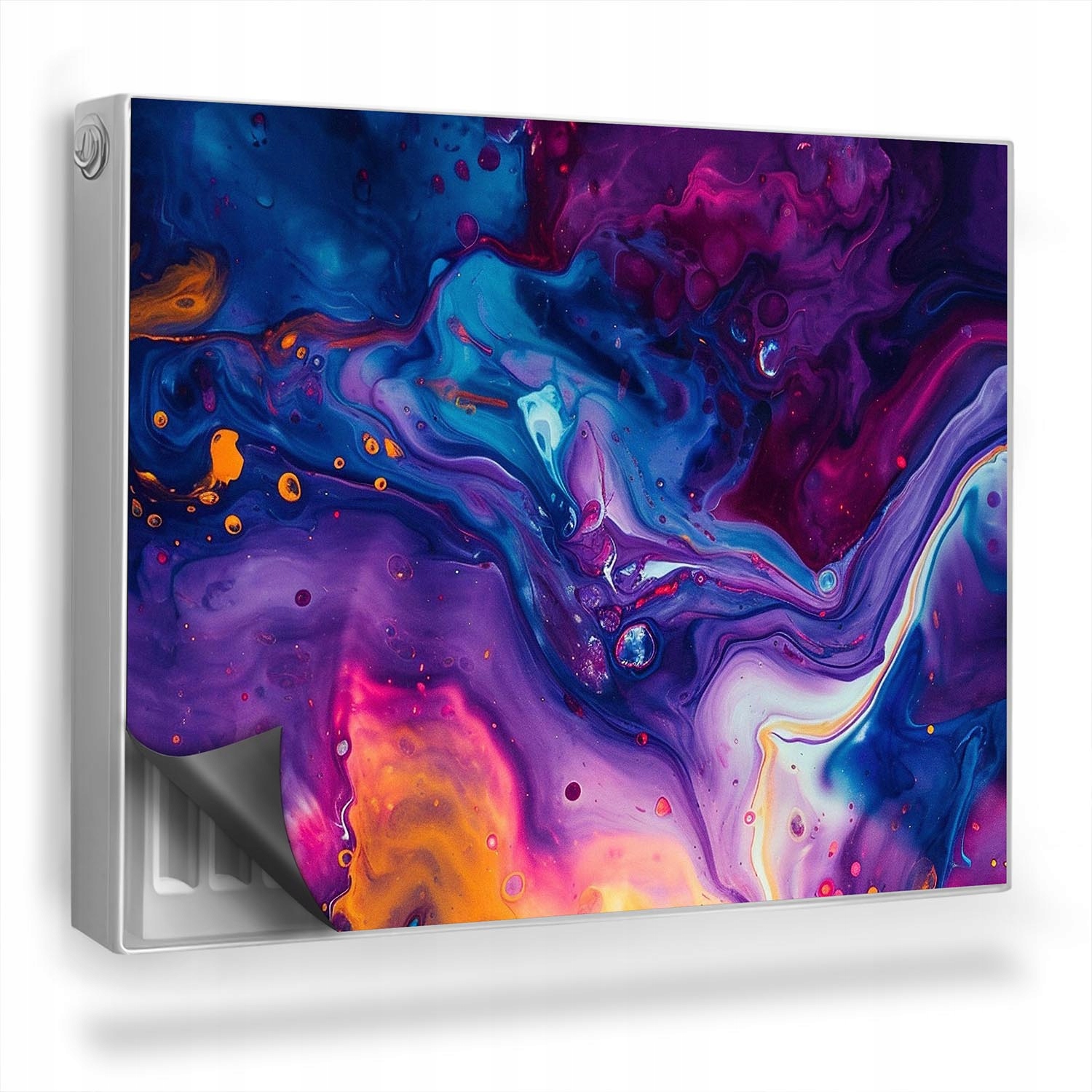 Magnetická podložka na radiátor Dekor Míchající se barvy granátově fialová 80x60