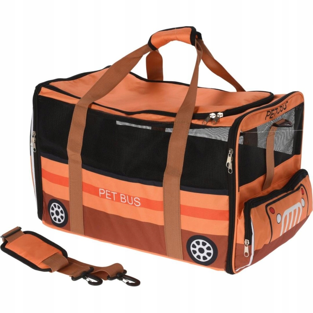 Přepravka Pro Zvířata 52X30X32,5 CM Pet Bus Oranžový