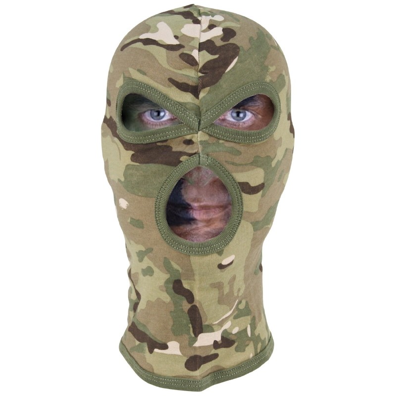 Kominiarka termoaktywna trzyotworowa Operation Camo, bawełna, elastyczna