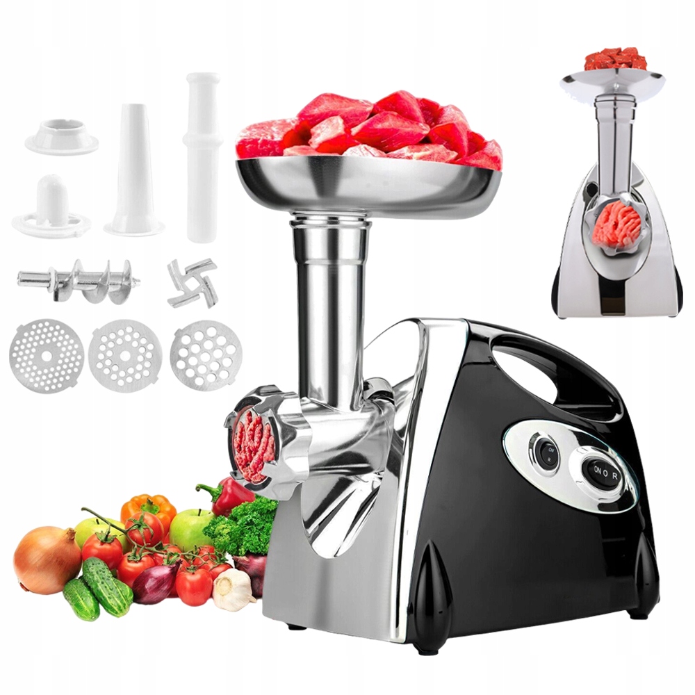 Elektrický Univerzální Mlýnek Nerezová Ocel Maso Zelenina Koření