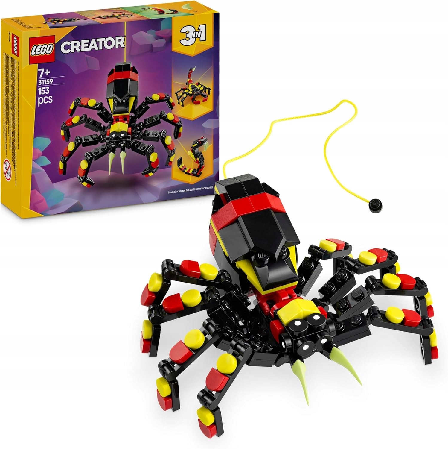 Lego Creator 3v1 Divoká zvířata: neuvěřitelný pavouk, Hračka pro dítě