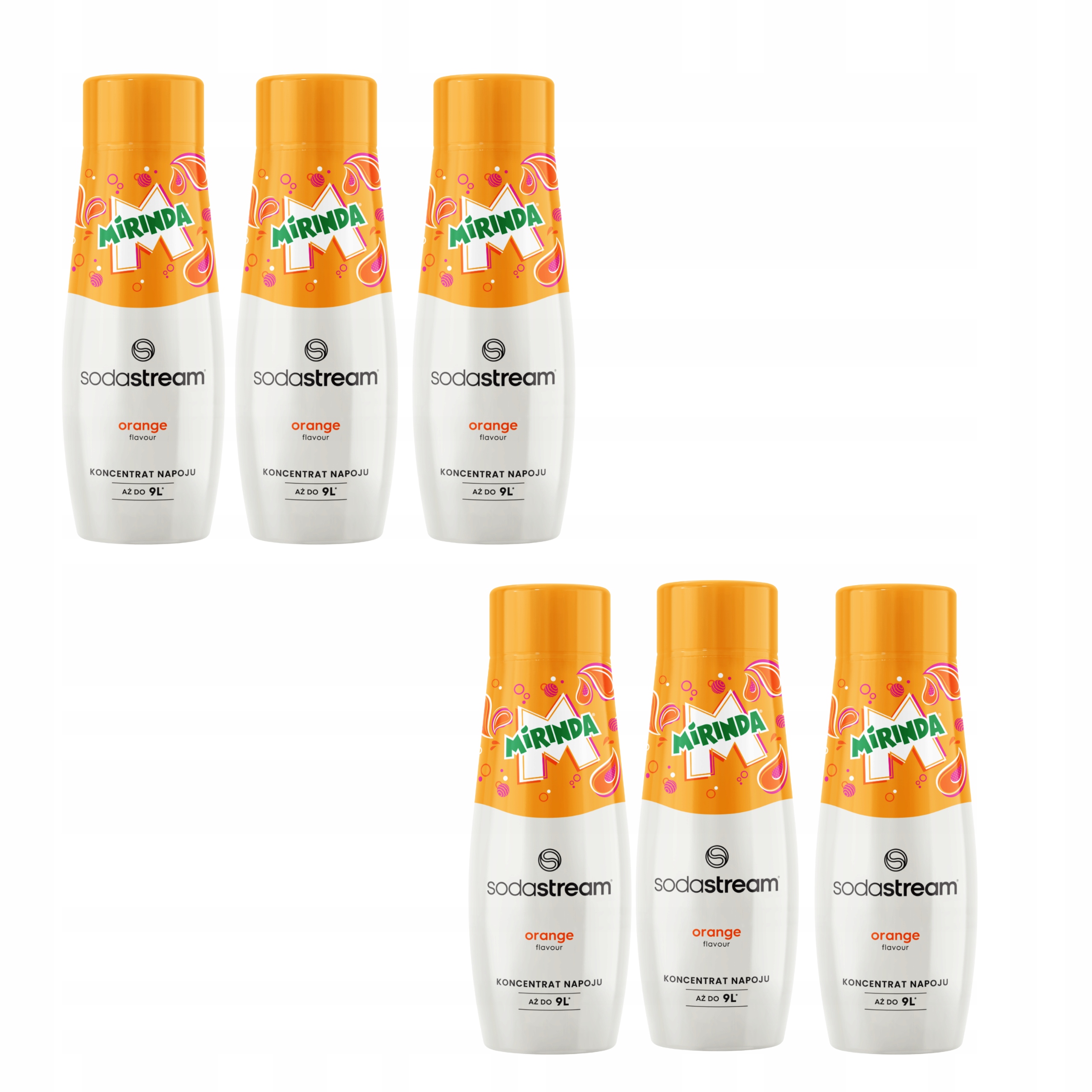 Levně Koncentrát Sirup Mirinda 440 ML Do Vody, Sodastream 1 ks originální příchuť